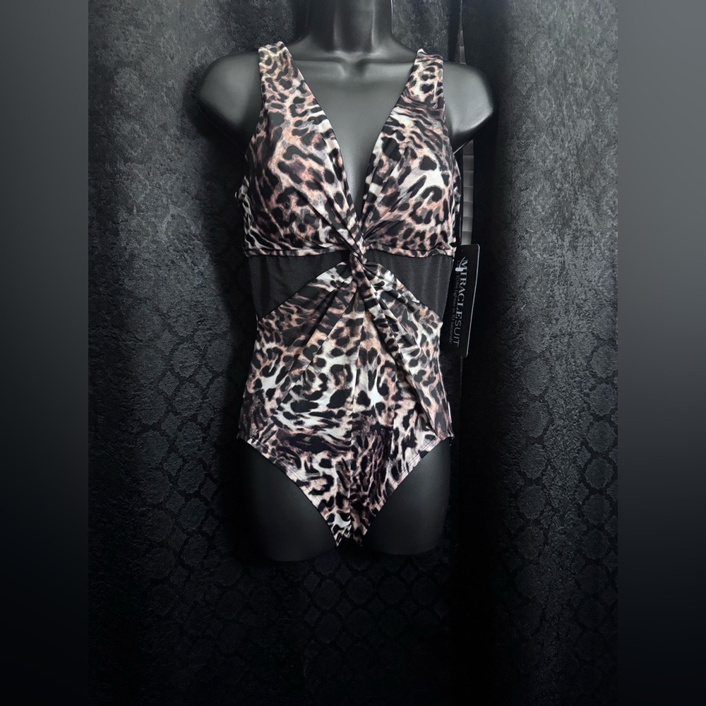 Miraclesuit Leopard Print Bodysuit
